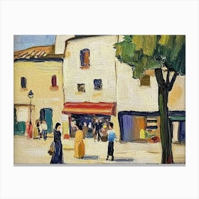 Street Scene In Spain Canvas Print