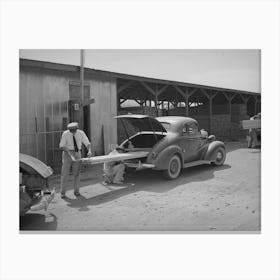 Member Of The United Producers And Consumers Cooperative Loading Lumber Into His Car, Phoenix, Arizona By Russ Canvas Print