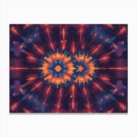 Abstract, Psychedelic Pattern With Vibrant Colors And A Kaleidoscopic, Swirling Design Canvas Print