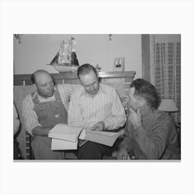 Fsa (Farm Security Administration) County Supervisor, Center, Offering Technical Information Concerning The Canvas Print