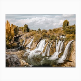 Fall Wilderness Waterfalls Canvas Print