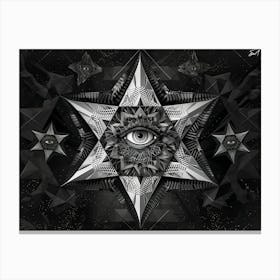 Sacred geometry series, All Seeing Eye Canvas Print