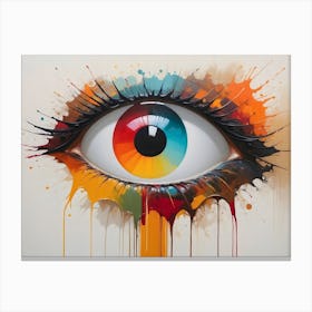 Abstract Eye Painting 1 Canvas Print