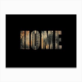 Home Poster Forest Collage 6 Canvas Print