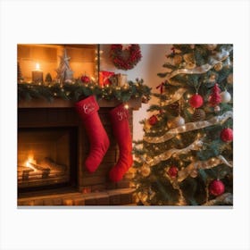 Christmas Stockings Canvas Print