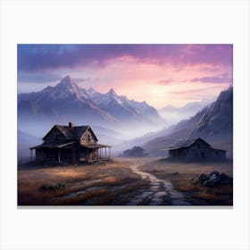 Early Morning At The Ghost Town Canvas Print