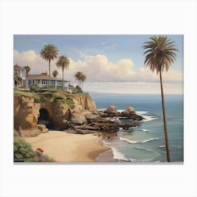 California Beach House Canvas Print