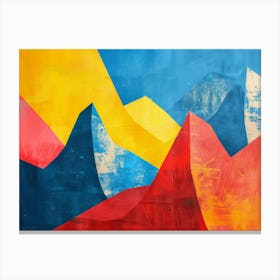 Abstract Mountainscape Canvas Print