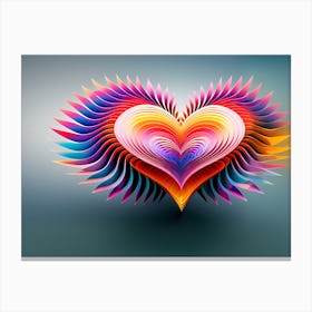 Heart Of Paper Canvas Print