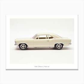 Toy Car 68 Chevy Nova White Poster Canvas Print
