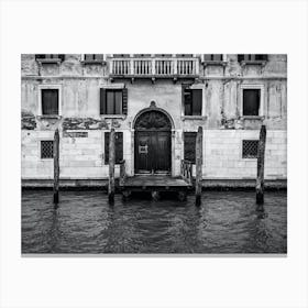 Waterfront Property Grand Canal Venice Canvas Print