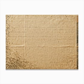 Vintage Inspired Closeup Of A Cardboard Greeting Card Surface Imprinted With A Retro Grunge Pattern 2 1 Canvas Print