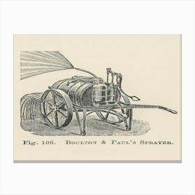 Vintage Illustration Of Boulton, Paul S Sprayer, John Wright Canvas Print