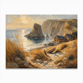 European Coastal Painting (101) Canvas Print