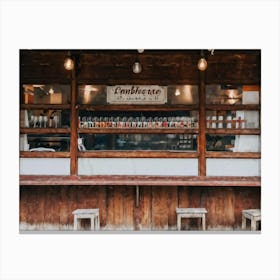 Dinner Abstract Store Blank Rustic Wooden Eatery Product People Banner Decoration Shelf (15) Canvas Print