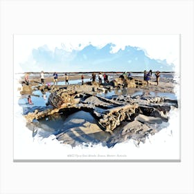 Wwii Flying Boat Wrecks, Broome, Western Australia Canvas Print