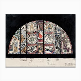 Design For A Window In The Post Office In Utrecht (1923), Richard Roland Holst Canvas Print