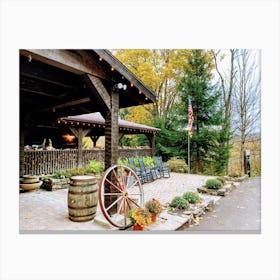 Country Inn In Autumn Canvas Print