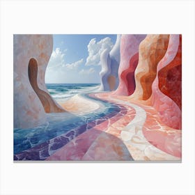 Surreal Rainbow Path Canvas Print