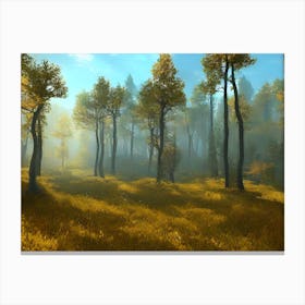 Foggy Forest 1 Canvas Print