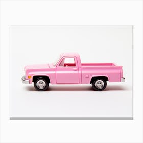 Toy Car 83 Chevy Silverado Pink 2 Canvas Print