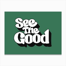 See The Good 3 Canvas Print