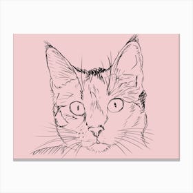 Portrait Of A Cat Canvas Print