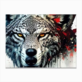 Wolf art 20 Canvas Print