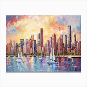Chicago Skyline 7 Canvas Print