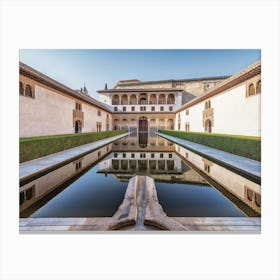 Alhambra Reflection Canvas Print