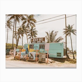 Hawaii Beach Snacks Canvas Print