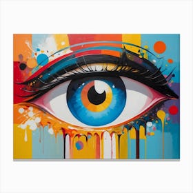 Abstract Eye Painting 3 Canvas Print