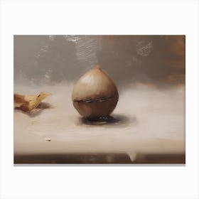 An Acorn Oil Painting 8 Canvas Print