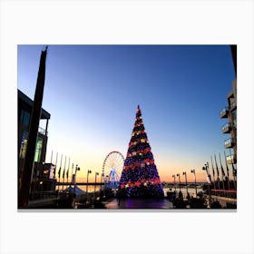 National Harbor Christmas Tree at Sunset (District of Columbia Series) Canvas Print