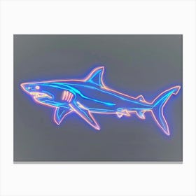 Neon Isistius Genus Shark 3 Canvas Print
