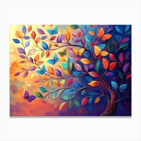 Butterfly Tree 2 Canvas Print