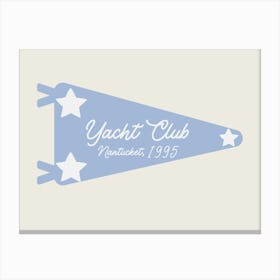 Yacht Club Parchment Canvas Print