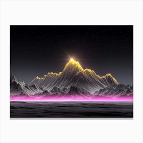 Abstract Of Mountains Canvas Print