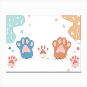 Cat Paws 1 Canvas Print
