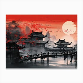 Chinese Bridge Canvas Print