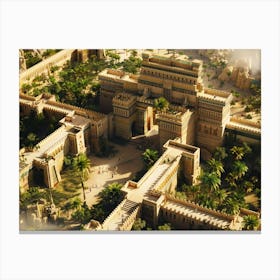 Egyptian City 1 Canvas Print