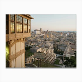 Genova_view From The Top Of A Building Canvas Print