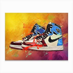 Air Jordan 1 Retro High Fearless Canvas Print