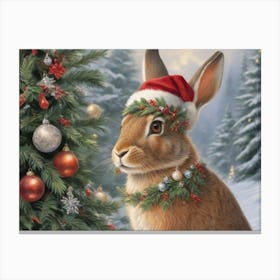 Christmas Animals 19 Canvas Print