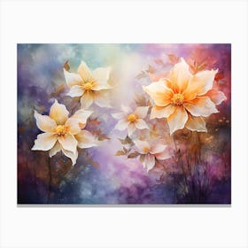 Dahlias 17 Canvas Print