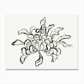 Hokusai Chrysanthemum Canvas Print