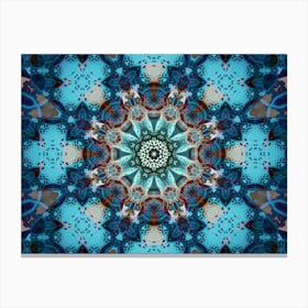 Blue Star Pattern 1 Canvas Print