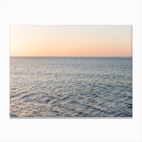 Sunset Over The Sea, Italy Canvas Print