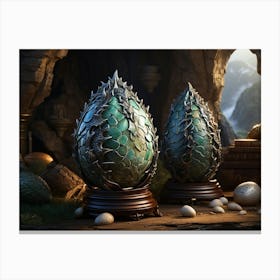 Game Of Thrones Eggs Canvas Print