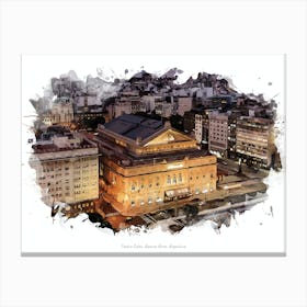 Teatro Colón, Buenos Aires, Argentina Canvas Print